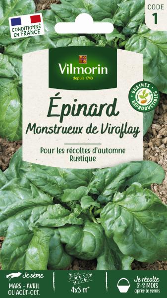 Potagères - Epinard Monstrueux de Viroflay - PACKAGING_RECTO